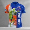 NCAA Boise State Broncos Personalized Christmas Polo Shirt with The Grinch Design