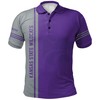 NCAA Kansas State Wildcats Custom Text Number Purple and Silver Polo Shirt Version 5
