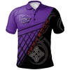 NCAA Kansas State Wildcats Custom Text Purple and Black Polo Shirt Version 2