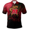 NCAA Maryland Terrapins Red Coconut Tree Patterned Polo Shirt Version 17