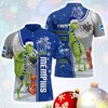 NCAA Memphis Tigers Christmas Polo Shirt with The Grinch Design
