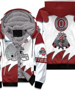 NCAA Ohio State Buckeyes 3D All Over Print Polo Shirt with Fleece Jersey and Customizable Options