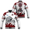 NCAA Ohio State Buckeyes 3D Jersey Baseball Jacket Polo Shirt with Custom Text and All Over Print Options