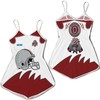 NCAA Ohio State Buckeyes 3D Jersey Romper Polo Shirt with Custom Text and All Over Print Options