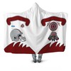 NCAA Ohio State Buckeyes Hooded Blanket 3D All Over Print Polo Shirt with Custom Text and Jersey Options