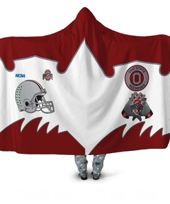 NCAA Ohio State Buckeyes Hooded Blanket 3D Polo Shirt Jersey with All Over Print Option