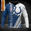 NFL 3D Hoodie with Indianapolis Colts Football Team Logo
