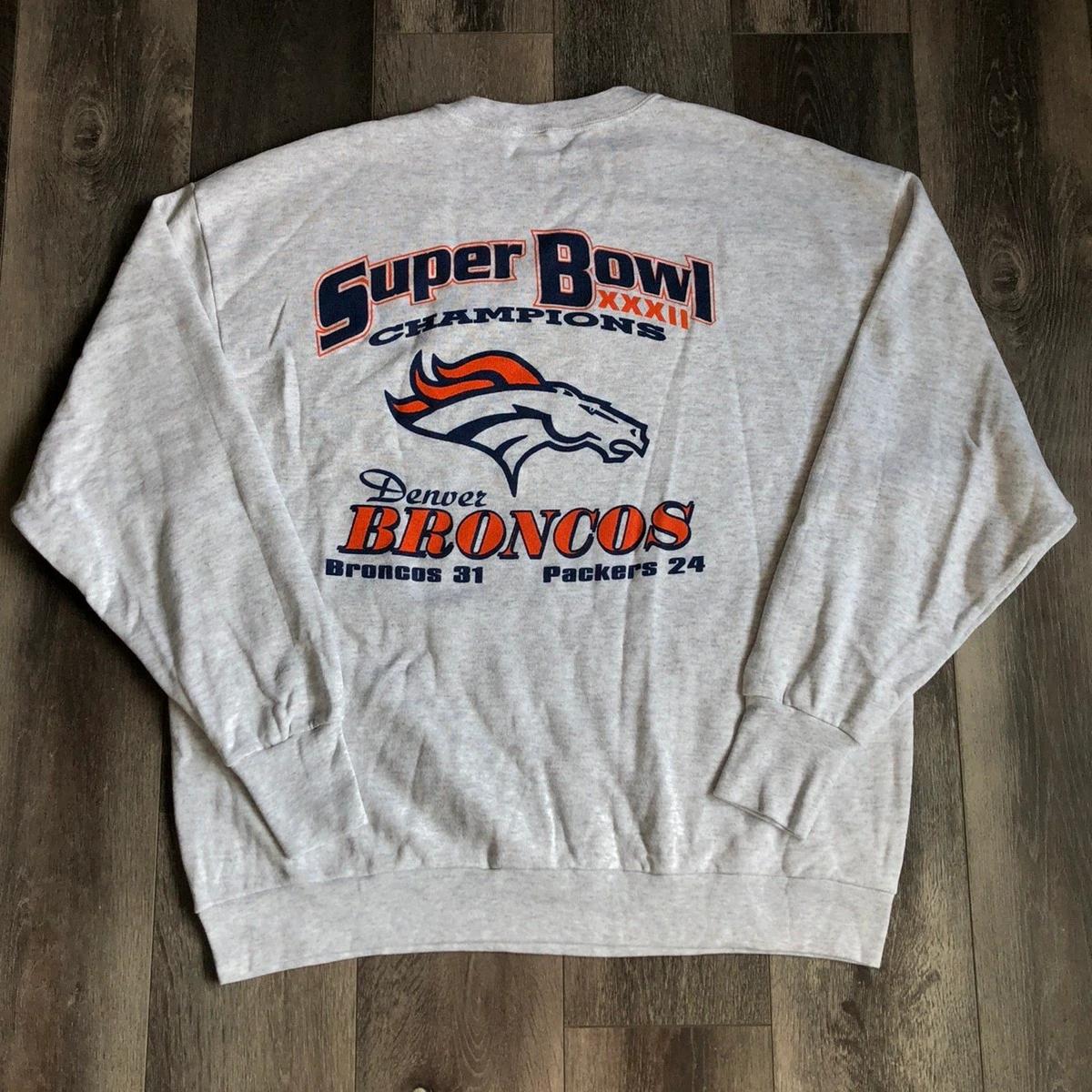 NFL Broncos Packers Super Bowl 32 Champions Sweatshirt T-shirt Ideal Gift for NFL Fans