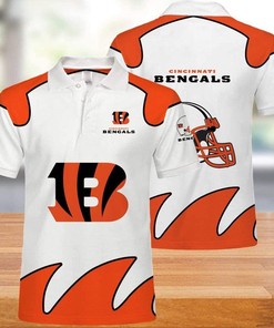 NFL Cincinnati Tigers 3D Printed Athleisure Casual Summer Polo Shirt