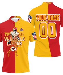 NFL Kansas City Chiefs MVP Patrick Mahomes 15 - AFC West Division Champion Polo Shirt with 3D Printing