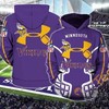 NFL Minnesota Vikings 3D Hoodie - Perfect for Fans!