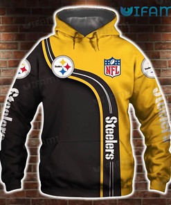 NFL Pittsburgh Steelers Classic Logo Hoodie 3D for Fans