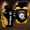 NFL Pittsburgh Steelers Football Yellow Logo 3D Hoodie for Fans