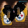 NFL Pittsburgh Steelers Melting Pattern Logo 3D Hoodie for Fans