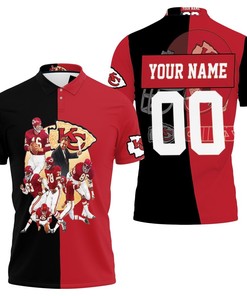 NFL Season 2020 Kansas City Chiefs West Division Champion - 3D Personalized Polo Print T-Shirt Option