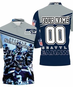 NFL Seattle Seahawks Super Bowl XLVIII Champions Legend - Personalized 3D All Over Print Polo Shirt