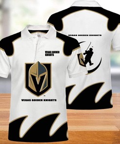 NHL Vegas Golden Cavaliers 3D Printed Breathable Fabric Athleisure Summer Top Polo Shirt