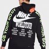 NIKE SPORTSWEAR WORLD TOUR FRENCH TERRY All Over Print 3D Hoodie with Nike Logo