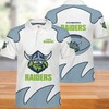 NRL Canberra Raiders 3D Printed Casual Summer Polo Shirt - Breathable Fabric Athleisure