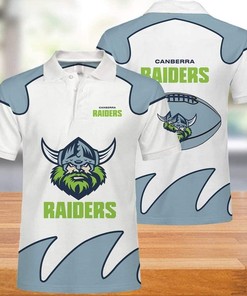 NRL Canberra Raiders 3D Printed Casual Summer Polo Shirt - Breathable Fabric Athleisure
