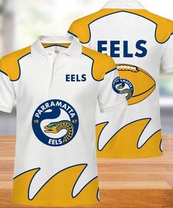 NRL Parramatta Eels - Casual Summer Short Polo Shirt with Athleisure Style