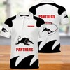 NRL Penrith Panthers 3D Printed Breathable Fabric Athleisure Summer Top Polo Shirt