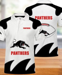 NRL Penrith Panthers 3D Printed Breathable Fabric Athleisure Summer Top Polo Shirt