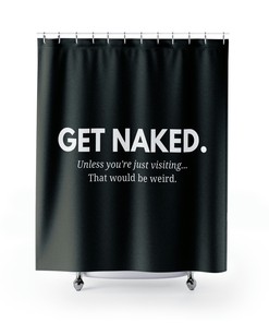 Naked Funny Shower Curtain | Modern Bathroom Decor | Romantic Valentine Gift | Best Shower Curtains