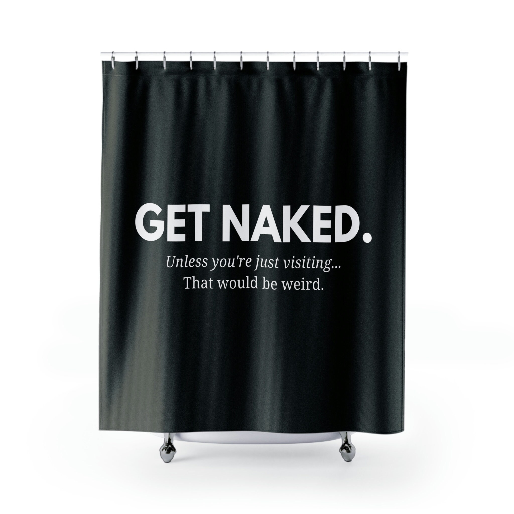 Naked Funny Shower Curtain | Modern Bathroom Decor | Romantic Valentine Gift | Best Shower Curtains