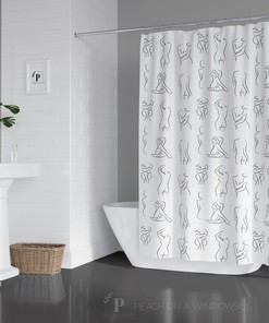 Naked Women Shower Curtain, Add a Bold and Feminine Statement to Your Bathroom Decor