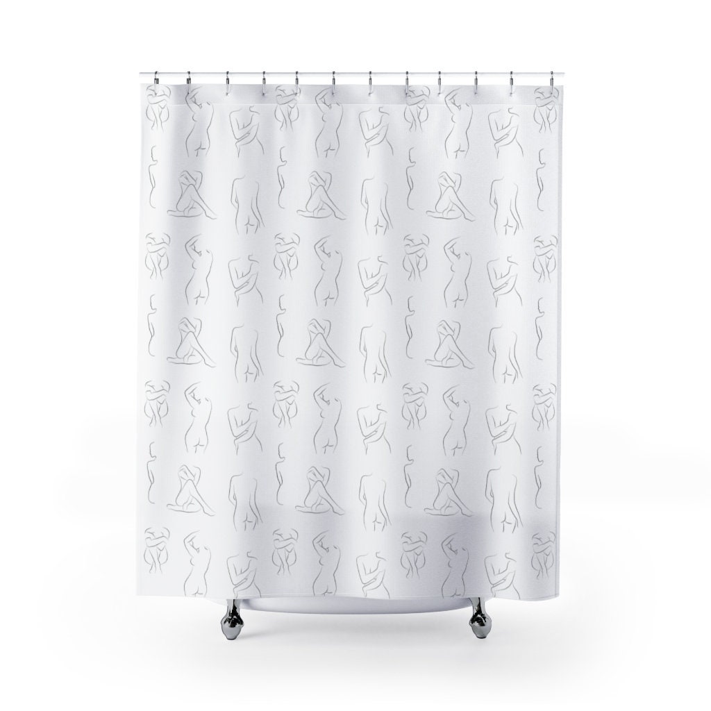 Naked Women Shower Curtain, Add a Bold and Feminine Statement to Your Bathroom Decor - Image 2
