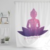 Namaste Yoga Shower Curtain, Spiritual Bathroom Art, Boho Home Decor, Meditation Housewarming Gift, Inspirational Quote