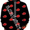 Naruto Print Pullover Front Pocket All Over Print Hoodie 3D