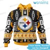Native American Texture Logo - Custom Steelers All Over Print Hoodie