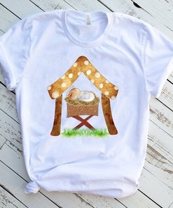 Nativity Bethlehem Christmas Tee - Christian Gift