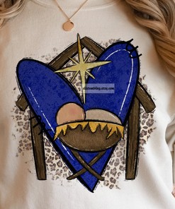 Nativity Scene Baby Jesus Tee - Christian Christmas Shirt