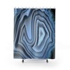 Natural Agate Slice Shower Curtain with Modern Style, 71 x 71 inch Curtain