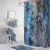 Natures Blues Shower Curtain with Nature-Inspired Bath Set