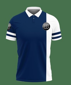 Navy Blue Never Goes Out of Style: 3D Printed Brabus Nct-Va Polo Shirt Ver 2 with All Over Print Design