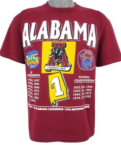 Ncaa Alabama Crimson Tide, National Champs T-Shirt 1992 Vintage Tshirt Unisex Sport Sweatshirt Hoodie Gift