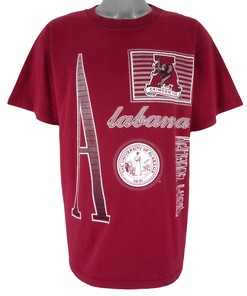Ncaa Alabama Crimson Tide T-Shirt 1990S Vintage Tshirt Unisex Sport Sweatshirt Hoodie Gift