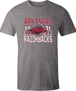 Ncaa Arkansas Razorbacks Adult Ncaa Retro Stacked Image One Everyday Shirt Great Addition To Your Razorbacks Collection