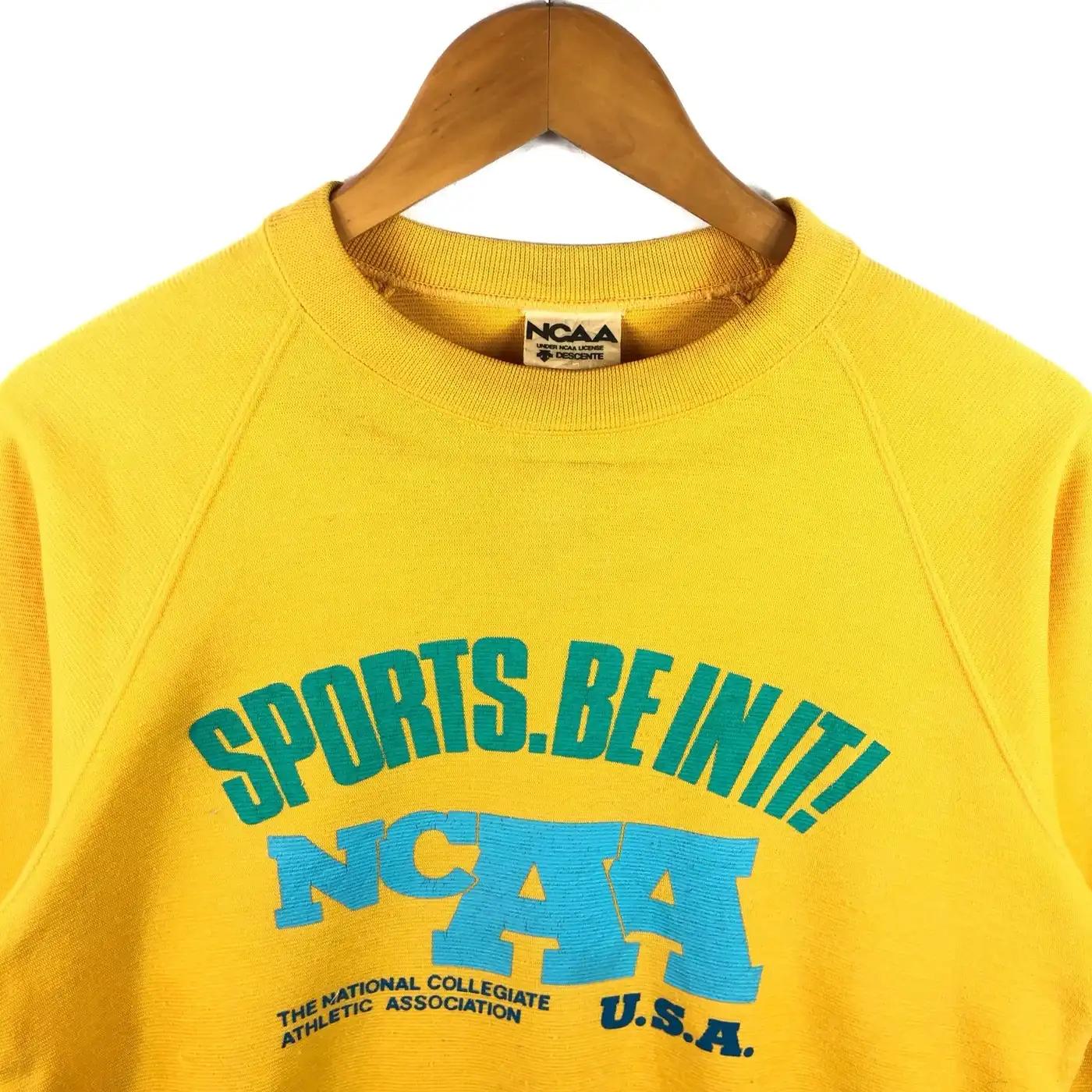 Ncaa Descente Sweatshirt With Big Logo Reprinted Full Color Full Size Apparel For Fans - Image 2