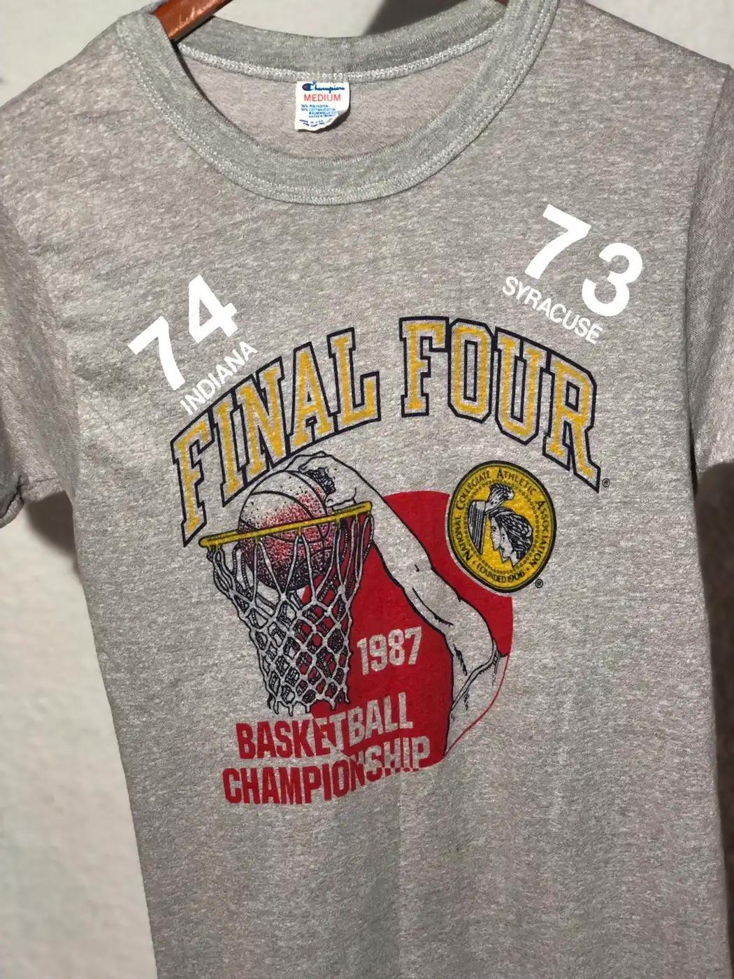 Ncaa Final Four Indiana Vs Syracuse 1987 T-Shirt Sweatshirt American Football Sweatshirt Sports Gifts - Image 2