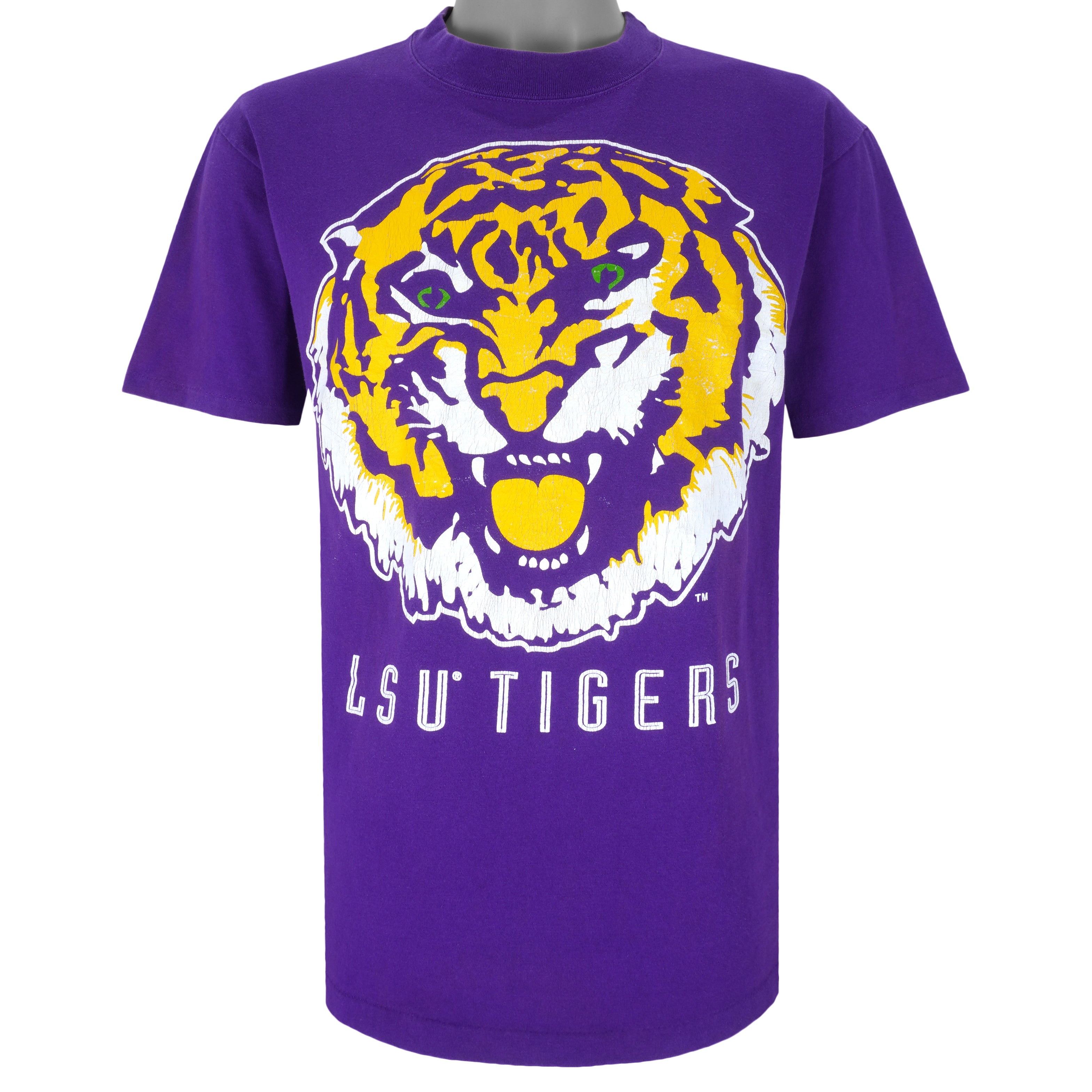 Ncaa Lsu Tigers Big Logo T-Shirt 1990S Vintage Tshirt Unisex Sport Sweatshirt Hoodie Gift