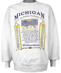 Ncaa Michigan Wolverines Crew Neck Sweatshirt 1994 Vintage Tshirt Unisex Sport Sweatshirt Hoodie Gift
