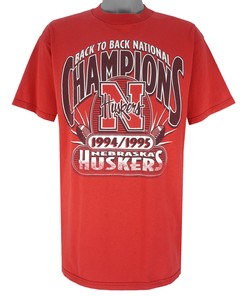 Ncaa Nebraska Huskers Back To Back Champions T-Shirt 1995 Vintage Tshirt Unisex Sport Sweatshirt Hoodie Gift