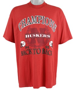 Ncaa Nebraska Huskers Champions T-Shirt 1995 Vintage Tshirt Unisex Sport Sweatshirt Hoodie Gift