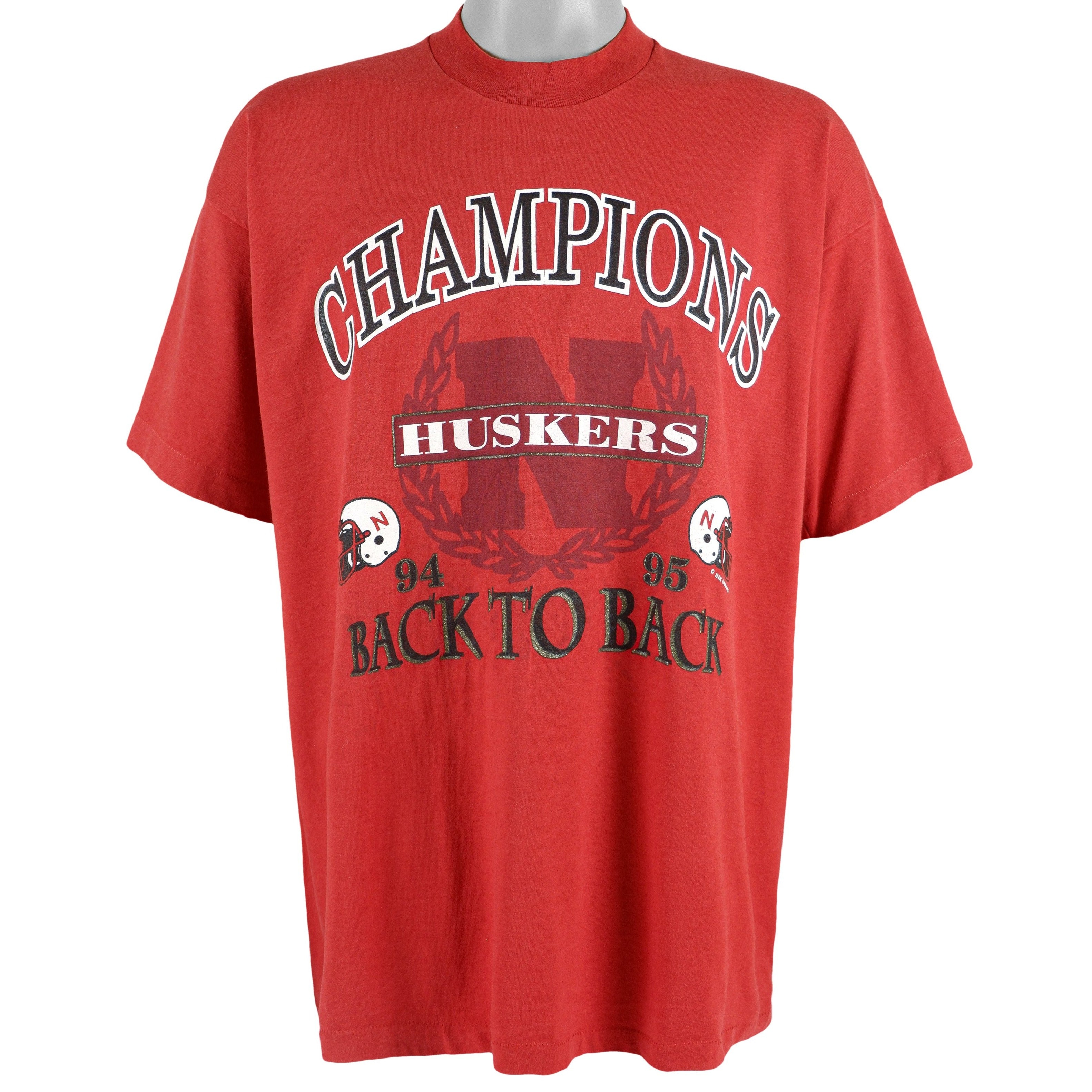 Ncaa Nebraska Huskers Champions T-Shirt 1995 Vintage Tshirt Unisex Sport Sweatshirt Hoodie Gift