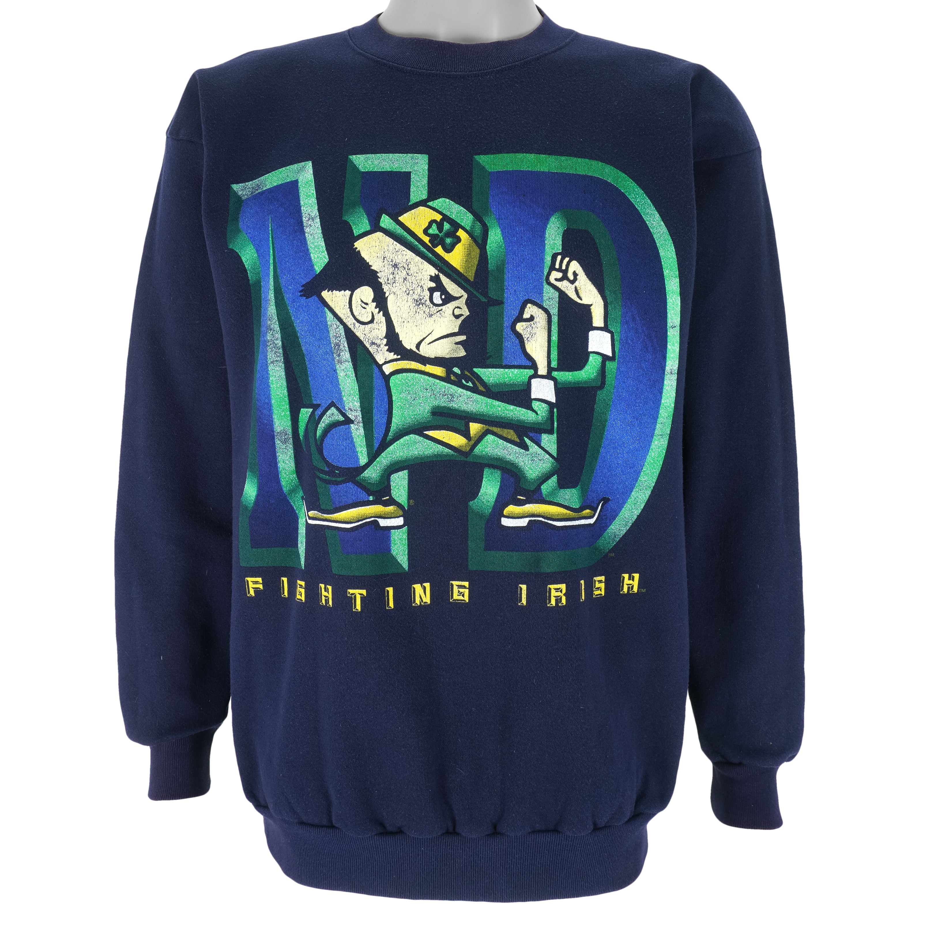Ncaa Notre Dame Fighting Irish Sweatshirt 1990S Vintage Unisex Sweatshirt American Football Shirt, Gift For Dad